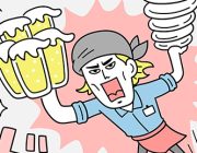 アルバイト情報サイト 広告用イラスト「バイトあるある」