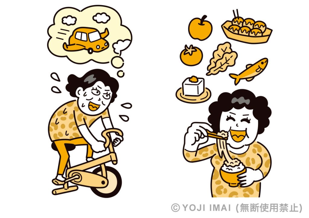 大阪のおばちゃんのイラスト